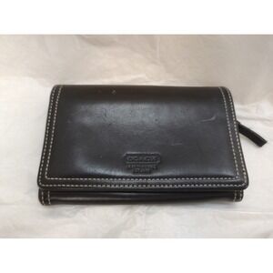 Coach Used Black Wallet